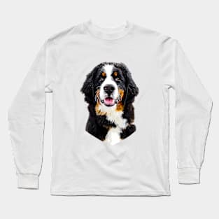 Bernese Mountain Dog Cute Puppy Long Sleeve T-Shirt